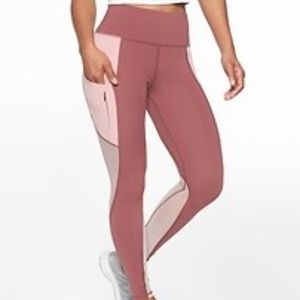 NWT Athleta Colorblock All in 7/8 Tight, Med Tall